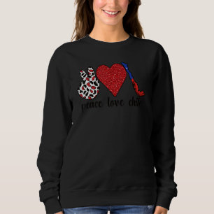 Sweatshirt Amour Chili Fière Drapeau Chilien Racines chilienn