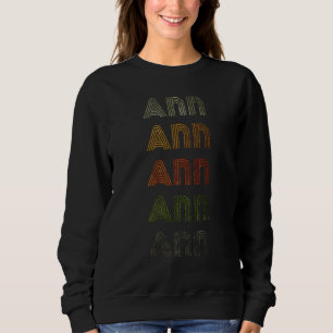Sweatshirt Amour Coeur Ann GrungeStyle Vintage Ann Noir