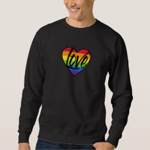 Sweatshirt Amour Coeur arc-en-ciel