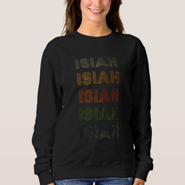 Sweatshirt Amour Coeur Isiah Grungevintage Style Noir Isiah (Devant)
