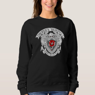 Sweatshirt Amour de crâne noir et blanc Musique Murphys Patri
