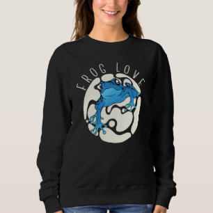 Sweatshirt Amour de grenouille chasseur de grenouille crapaud