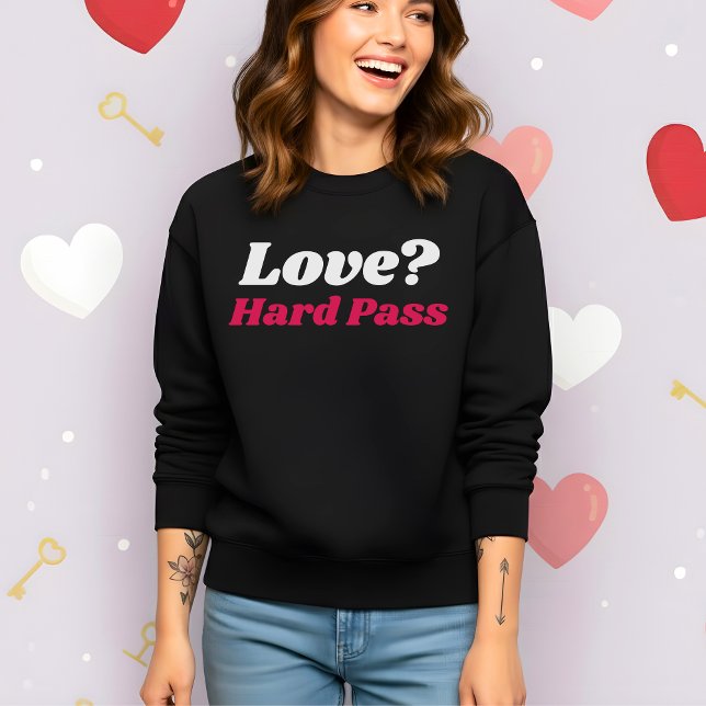 Sweatshirt Amour drôle de la Saint-Valentin ? Niet (Créateur téléchargé)