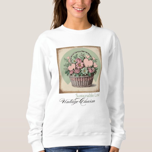 Sweatshirt Amour durable, charme Vintage (Devant)