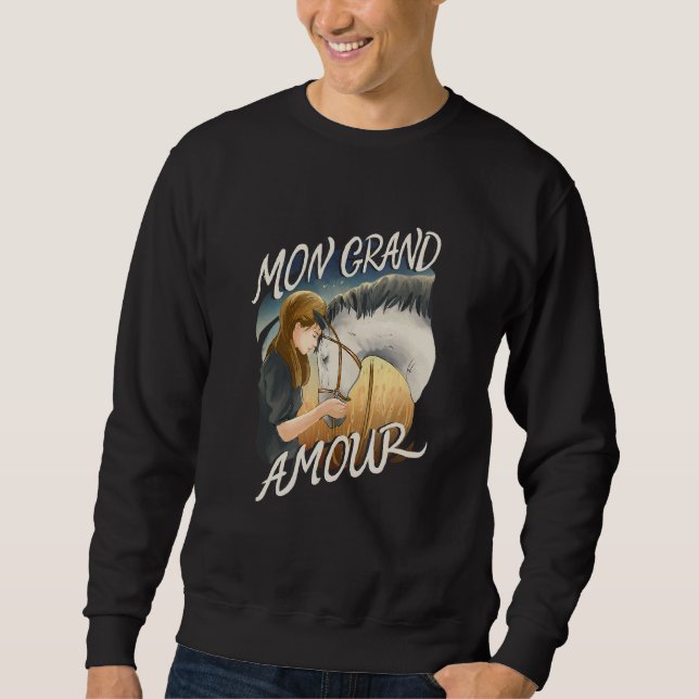 Sweatshirt Amour Entre Cheval Et Rider (Devant)