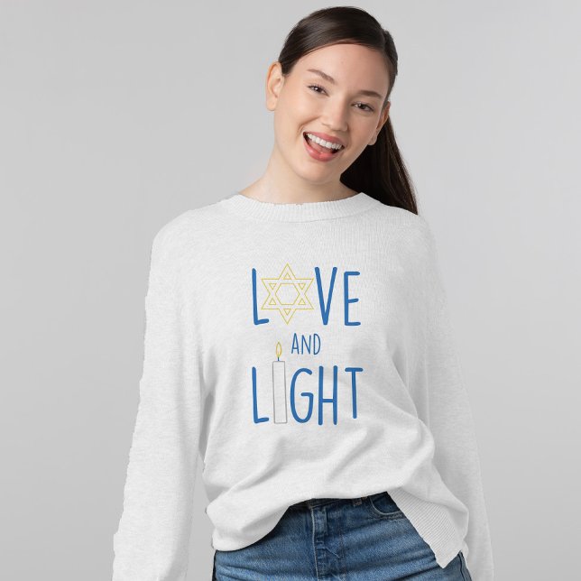 Sweatshirt Amour et Lumière Hannukah (Créateur téléchargé)