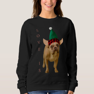 Sweatshirt Amour French Bulldog Frenchie Maman Papa Chien Chi