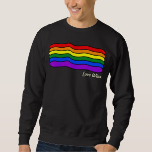 Sweatshirt Amour gagne Rainbow Flag Gay Lgbtq Mois Supporter