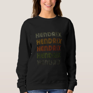 Sweatshirt Amour Heart Hendrix Grungevintage Style Noir Hendr