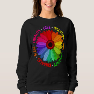 Sweatshirt Amour Inclusion Espoir Diversité Kindness Paix Éga
