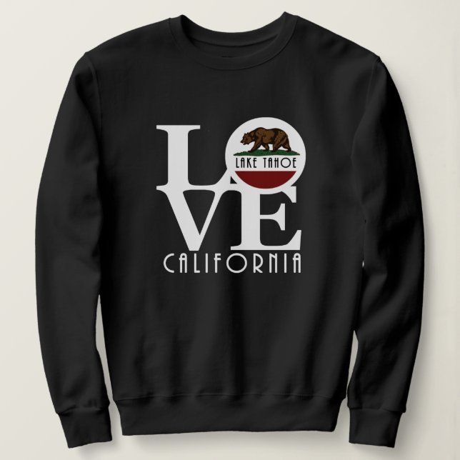 Sweatshirt AMOUR le lac Tahoe la Californie (Design devant)