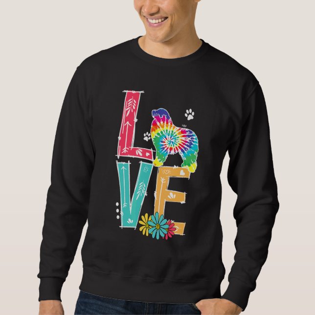 Sweatshirt Amour Les Pyrénées Tie Dye Arc-en-ciel Les Pyrénée (Devant)