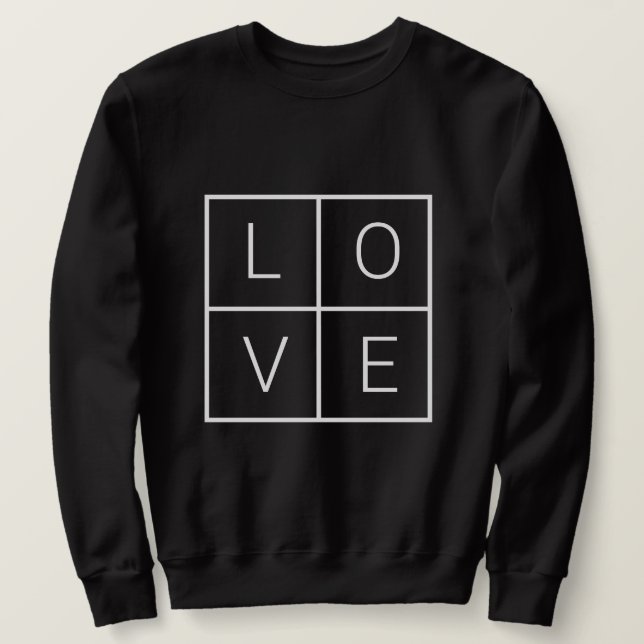 Sweatshirt Amour Minimaliste (Design devant)
