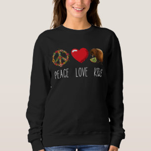 Sweatshirt Amour Paix Kiwi Oiseau Nouvelle-Zélande Volaille N