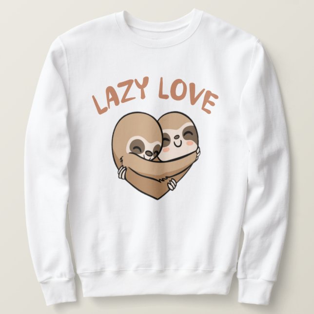 Sweatshirt Amour Paresseux (Design devant)