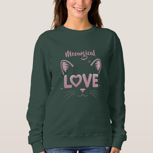 Sweatshirt Amour Parfait Félin Amour en Félinité Aime Moi Kit (Devant)