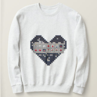 Sweatshirt Amour Pixelé