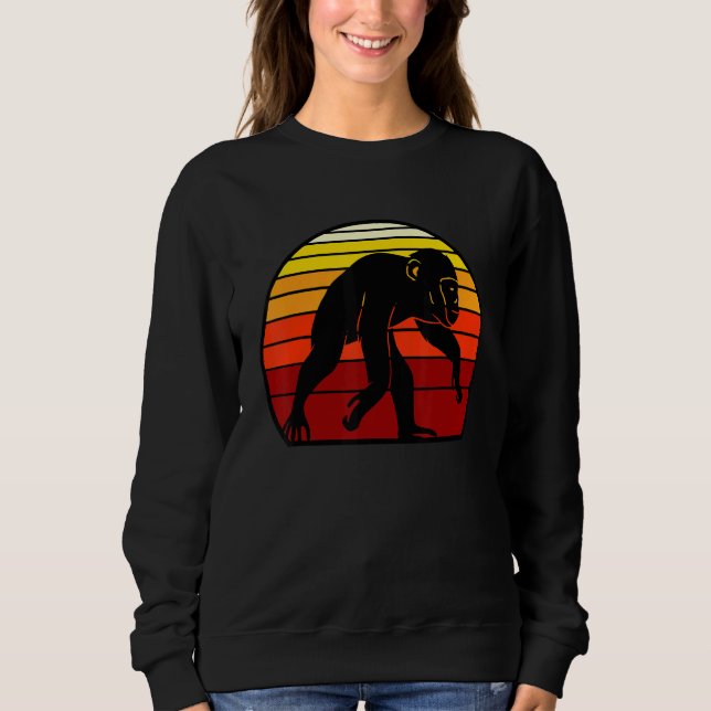 Sweatshirt Amour Singes Space Chimpanzé (Devant)