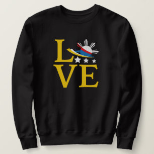 Sweatshirt Amour - Typographie du drapeau philippin