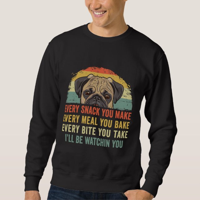 Sweatshirt Amoureux Carlin Chaque Snack Que Vous Faites, Chaq (Devant)