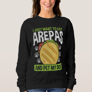 Sweatshirt Amoureux de arepas de nourriture colombienne Propr