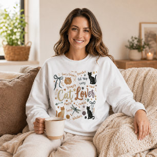 Sweatshirt Amoureux de Chats Mignons Cozy Kawaii Chats Câlins