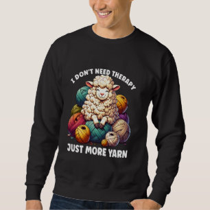 Sweatshirt Amoureux de la laine Crochet fait main Mouton a be