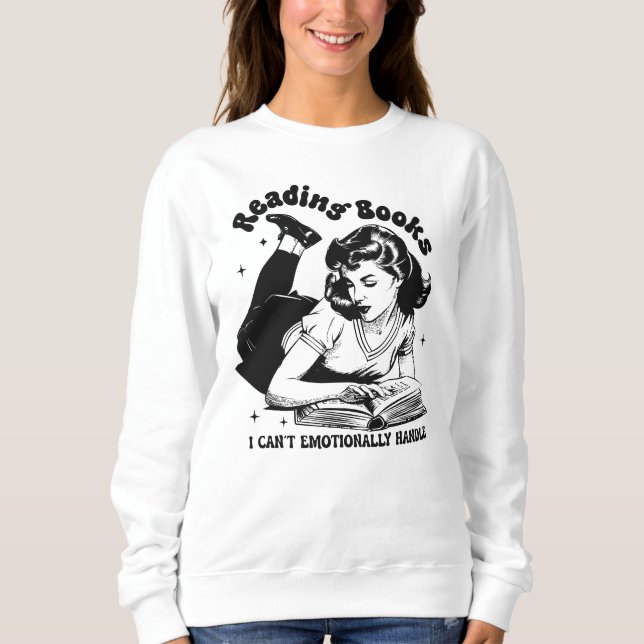 Sweatshirt Amoureux de livres amusants (Devant)