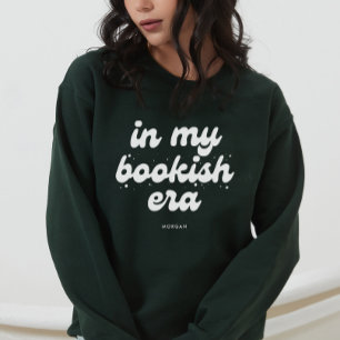 Sweatshirt Amoureux de livres personnalisables Rétro à mon èr