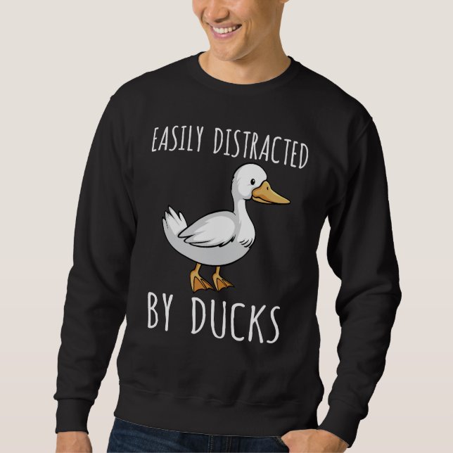 Sweatshirt Amoureux de l'Oiseau du Canard (Devant)