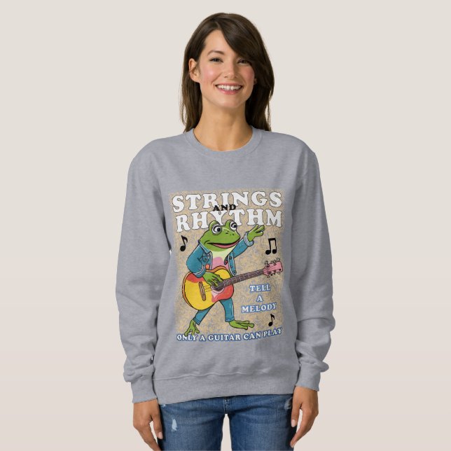 Sweatshirt amoureux de musique (Devant entier)