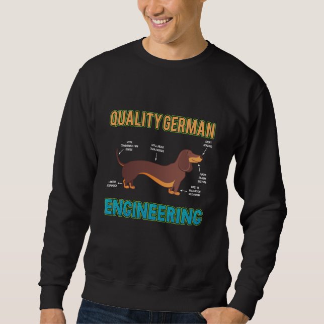 Sweatshirt Amoureux des animaux allemand du chien d'ingénieri (Devant)