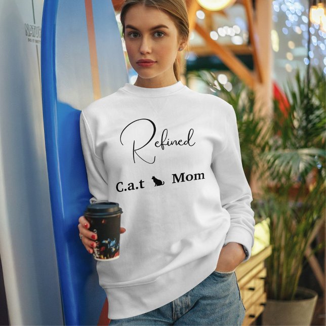 Sweatshirt Amoureux des Animaux Personnaliser Script Chat Noi (Créateur téléchargé)