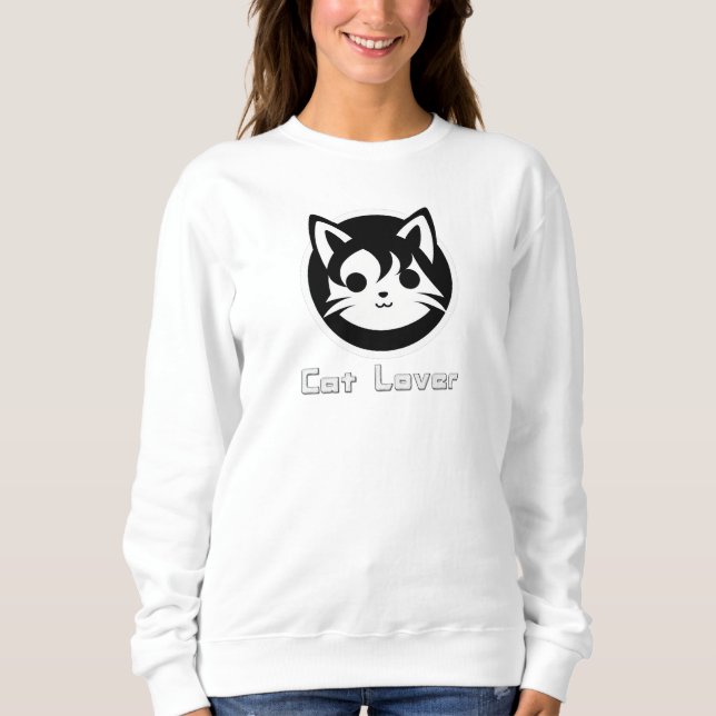 Sweatshirt Amoureux des chats (Devant)