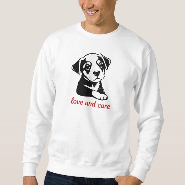 Sweatshirt Amoureux des chiens (Devant)