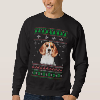 Sweatshirt Amoureux des chiens beagle Vilain Noël Sweater Xma