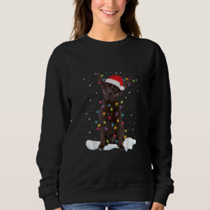 Sweatshirt amoureux des chiens   Chocolat Labrador Retriever 