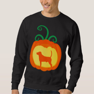 Sweatshirt Amoureux des chiens Citrouille de lanterne Rottwei