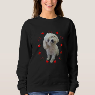 Sweatshirt Amoureux des chiens  Coeur amoureux Maltais Propri