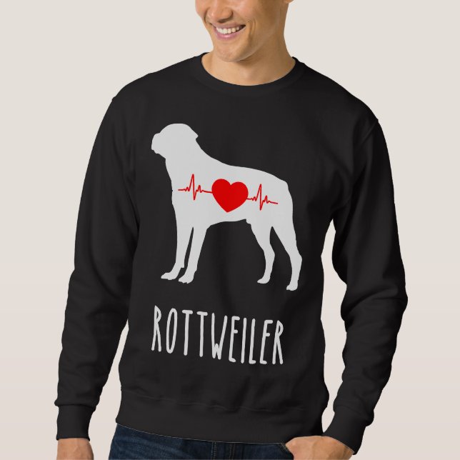 Sweatshirt Amoureux des chiens de race Rottweiler Top Maman S (Devant)
