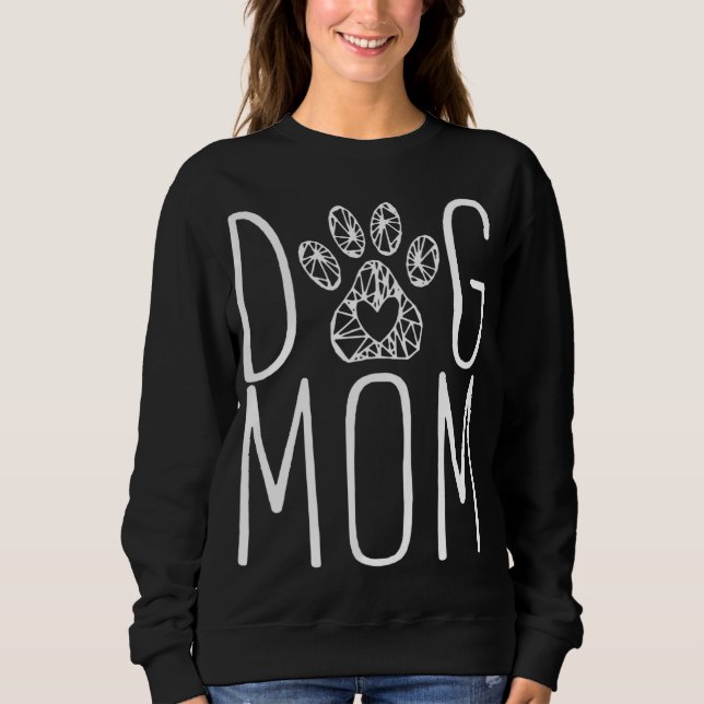 Sweatshirt Amoureux des chiens - Maman de chien (Devant)