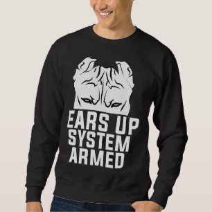 Sweatshirt Amoureux des chiens Pitbull armé du système Ears U