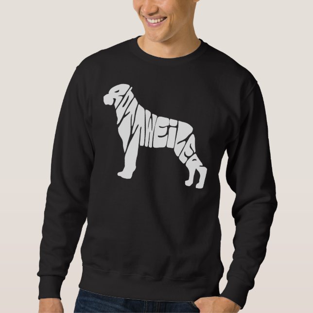Sweatshirt Amoureux des chiens Rottweiler (Devant)
