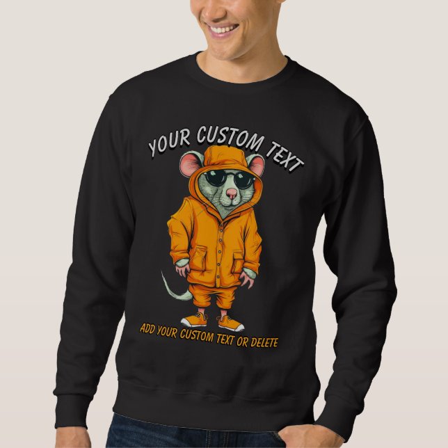 Sweatshirt Amoureux des hamsters, mode animale chic (Devant)