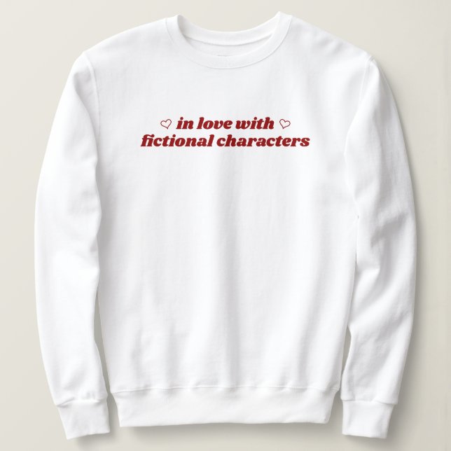 Sweatshirt Amoureux des personnages fictifs Mignon littéraire (Design devant)