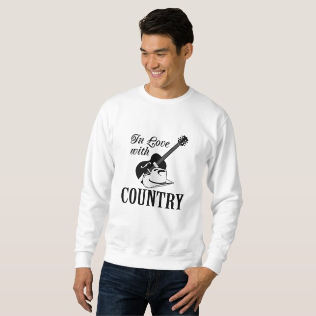 Sweatshirt Amoureux du pays (Devant entier)