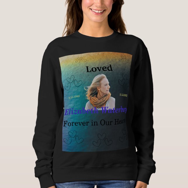 Sweatshirt Amoureux Pour Toujours Dans Notre Mémorial Des Coe (Devant)