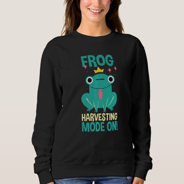 Sweatshirt Amphibian Frog Hunter Hunting Frog Harvesting Mode (Devant)