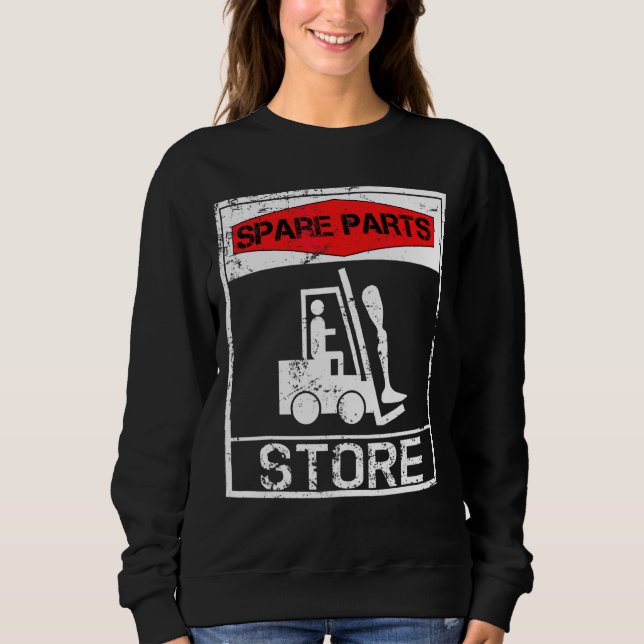 Sweatshirt Amputation de la jambe de magasin des pièces de re (Devant)