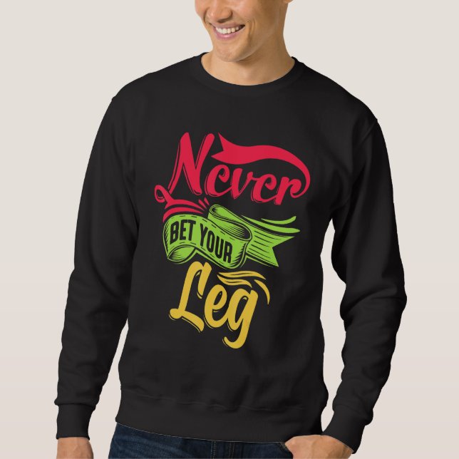 Sweatshirt Amputee Humor Care Leg Arm  Recovery (Devant)